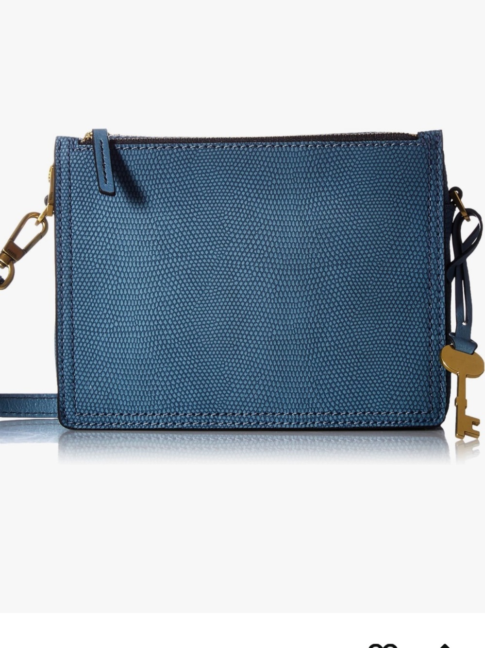 Fossil Campbell  teal Blue Shoulder Bag